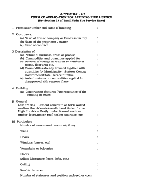 Fire License Renewal Form