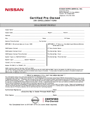 Nissan Letterhead  Form