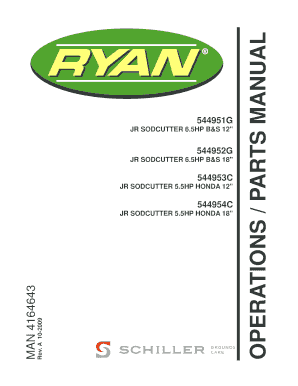 Ryan Sod Cutter Parts Manual  Form