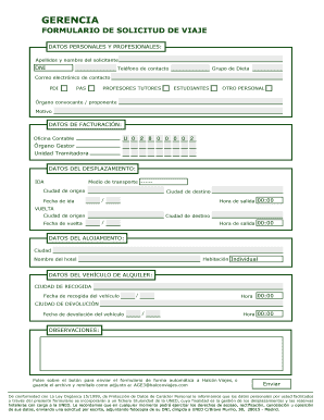 Formulario De Viajero