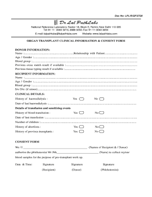 Dr Lal Pathlabs  Form