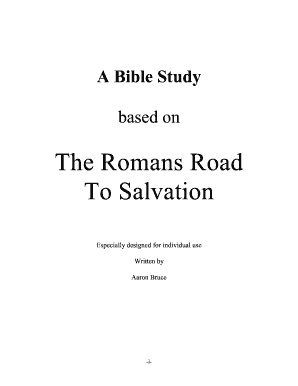 Romans Road Bible Study PDF  Form