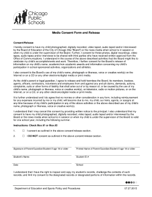 Get and Sign Media Consent Form 2015-2022