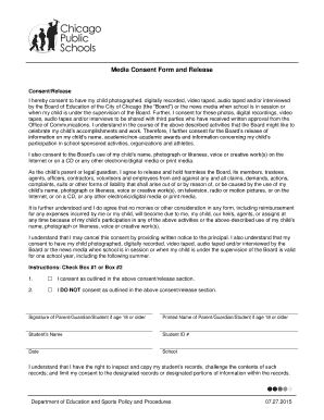  Media Consent Form 2015-2024