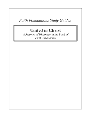 Faith Foundations Study Guides  Form