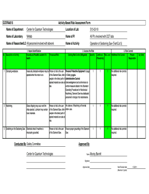 Risk Assessment Template Excel Singapore  Form