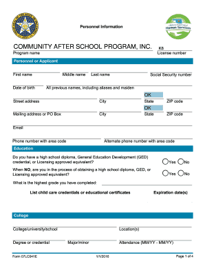  07LC041E Personnel Information CASP Caspinc 2016