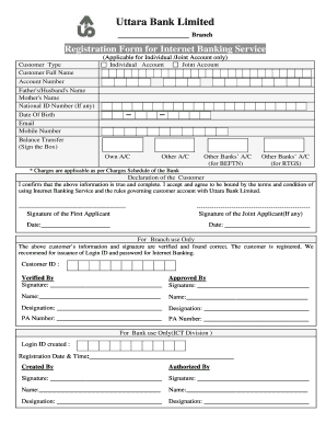 Uttara Ewallet  Form