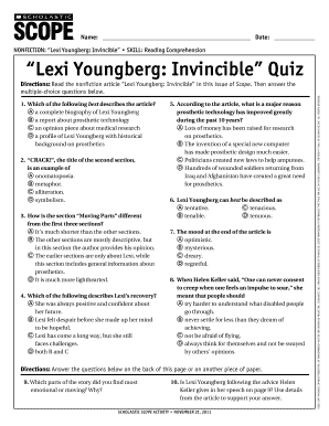 Lexi Youngberg Invincible  Form