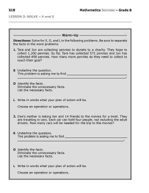 Mathematics Success Class 8 Solutions  Form