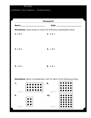 Multiplication Worksheets 2 Digits by One  Form