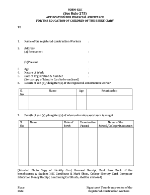 Labour Card Application Form Odisha PDF