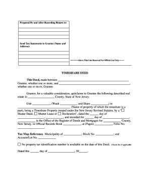 What Does a Timeshare Deed Look Like  Form