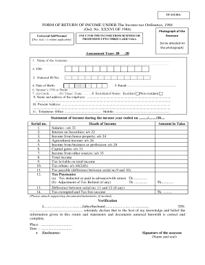 Wealth Statement Format