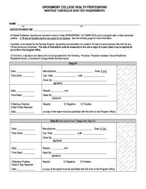 2 Step Tb Test Form Fill Out And Sign Printable Pdf Template Signnow