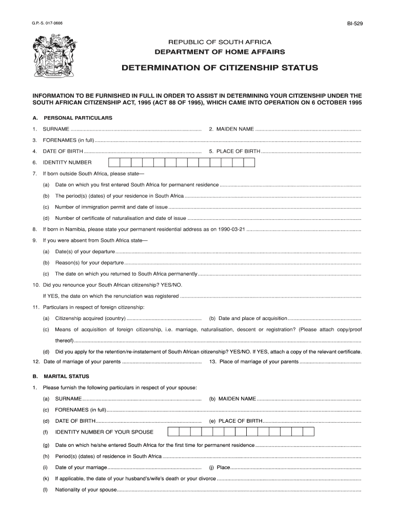 Bi 529 Form