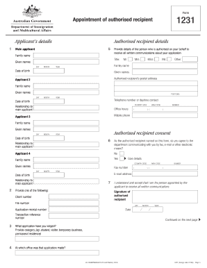 Migration Form 1231 Ausflyconsultancy Com Au Ausflyconsultancy Com