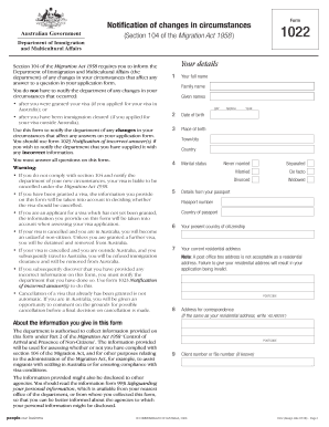 1022 Form