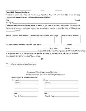How to Fill Application for Deceased Claim Bank of Maharashtra  Form