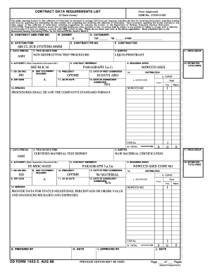 Contract Data  Form