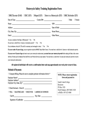 Motorcycle Registration Form