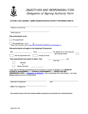  Delegation Form 2007