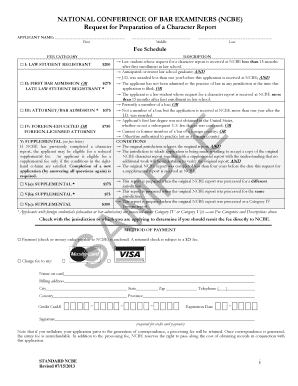 Ncbex Standard Form