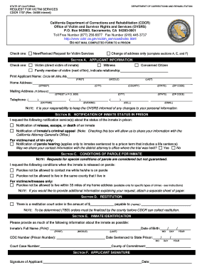 REQUEST for VICTIM SERVICES Sccgov  Form