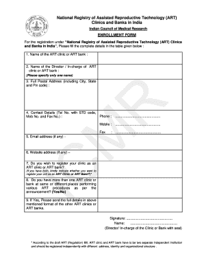 Art Clinic Registration Online  Form