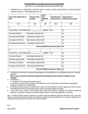 Om No12011032008 Allowance 292009 Form