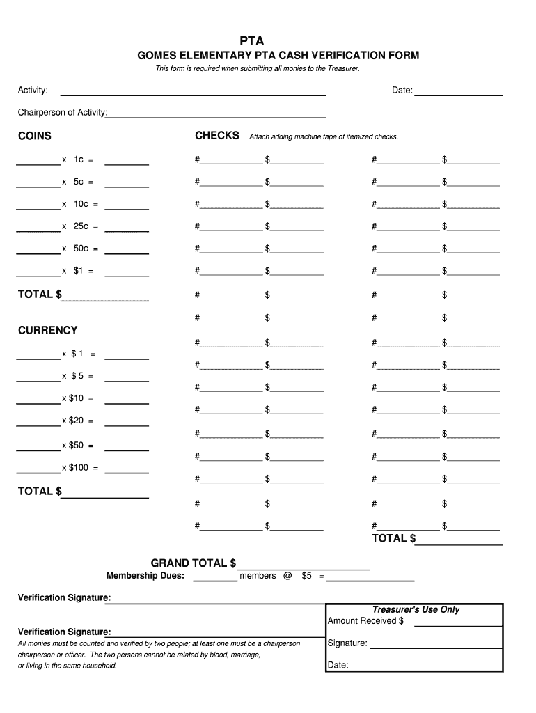 8 Pta Treasurer Report Excel Template Perfect Template Ideas