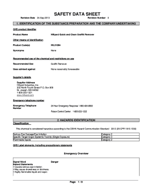 Contoh Msds PDF  Form