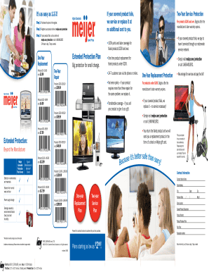 Meijer Protection Plan  Form