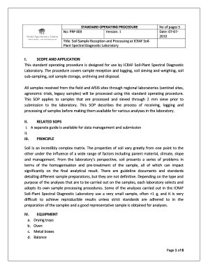 Laboratory Sop Examples  Form