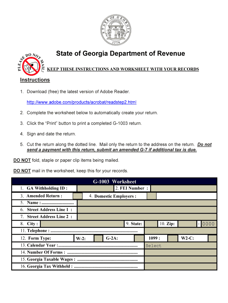  Do You Sen W2 with G 1003  Form 2012