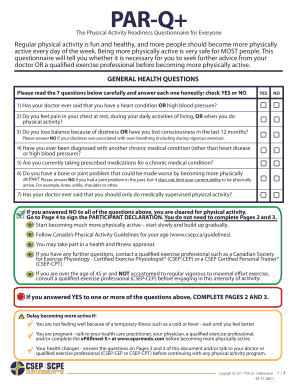 View the PAR Q Form