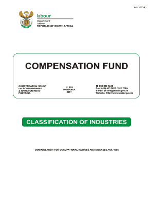 Form COID W as 150TE Classification of Industries PDF