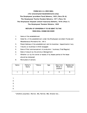 Form 5a Download