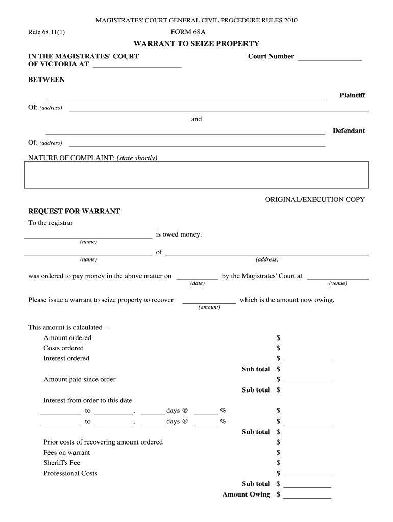 How to Fillout an Order Form for Court