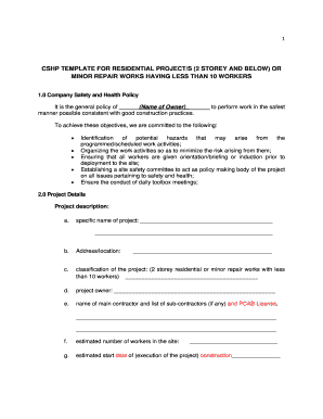 Cshp Template  Form