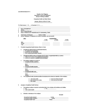 Annual Medical Report Form