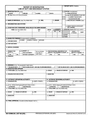 Dd Form 261