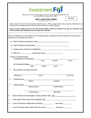 Investment Form
