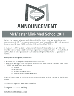 Terjemahan Text 2 an Announcement About Mcmaster Mini Med School  Form