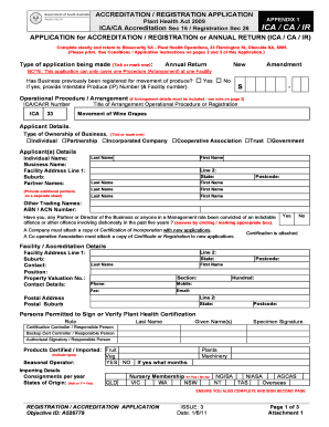 Ica Approval Form