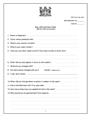 Bail Form