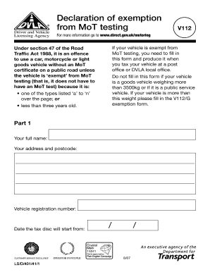  V112 Form 2007