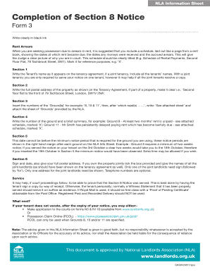 Section 8 Form to Fill Out PDF Format Printable