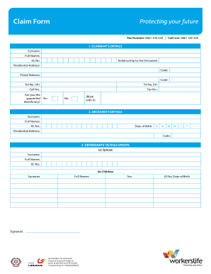 Lesaka Funeral  Form