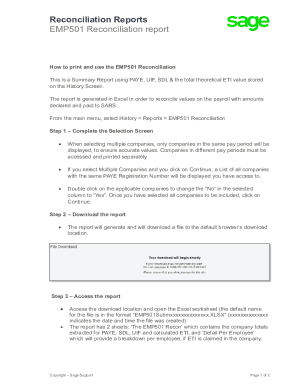 Emp501 Form PDF